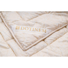Ковдра літня DOTINEM CASSIA GRANDIS холлофайбер 145х210 см полуторна чохол мікрофібра золото (212172-2)