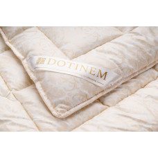 Ковдра зимова DOTINEM CASSIA GRANDIS холлофайбер 145х210 см полуторна чохол мікрофібра золото (211378-2)
