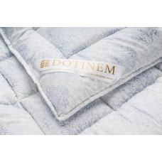Ковдра зимова DOTINEM CASSIA GRANDIS холлофайбер 145х210 см полуторна чохол мікрофібра срібло (211378-1)