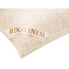 Подушка DOTINEM CASIA GRANDIS холлофайбер 50x70 см чохол мікрофібра золото (211616-2)
