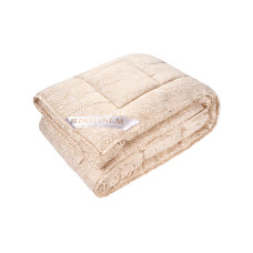 Ковдра зимова DOTINEM DELAINE вовняна 175х210 см двоспальна чохол мікрофібра бежева (214876-2)