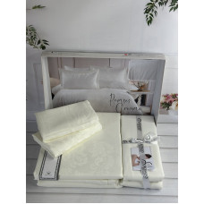 Ramses Krem жаккардова постіль, євро розмір. Romeo home Туреччина.