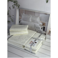 Ramses Krem жаккардова постіль, євро розмір. Romeo home Туреччина.