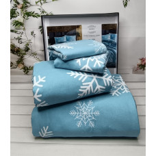 Snowy євро розміру фланелева постільна білизна. Бавовна. Belizza Туреччина.