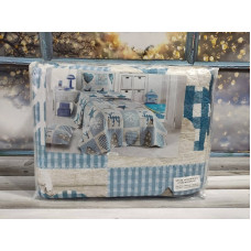 9863 mavi стегані покривало см. Бавовна. Miss Bella Туреччина