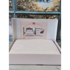 Medison pembe жаккардове покривало, простирадло, наволочки. Tac Туреччина.