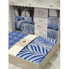 Arrigo lacivert сімейна постіьна білизна. Ранфорс. Belizza Туреччина.