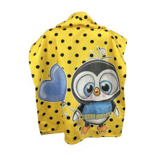 Пінгвін хлопчик дитяче пляжне пончо. Бавовна. Туреччина.