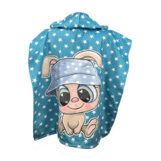 Кролік хлопчик дитяче пляжне пончо. Бавовна. Туреччина.