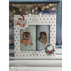 Belizza Tiger oturan 004 galava, вафельні рушники см., 2в1