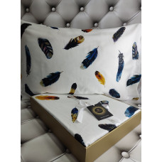 Feather сатинова постільна білизна.  розмір. Dijital Belizza Туреччина.