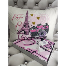 Paris дитча полуторна постільна білизна. Ранфорс. Belizza Туреччина.