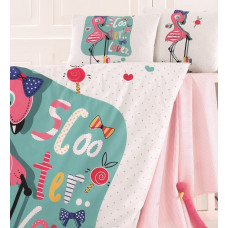 Flamingo постільна білизна в ліжечко. Ранфорс. Belizza Туреччина.