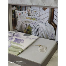 linda сатинова постільна білизна, євро розмір. Dantela vita Туречиина.