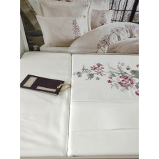 Efsa сатинова постільна білизна.  розмір. Dantela vita Туреччина.