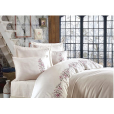 Efsa сатинова постільна білизна.  розмір. Dantela vita Туреччина.