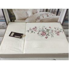 Efsa сатинова постільна білизна.  розмір. Dantela vita Туреччина.