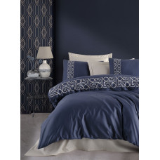 Luna bej сатинова постіль з вишивкою.  розмір. Dantela vita Туреччина.