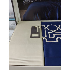 Luna bej сатинова постіль з вишивкою.  розмір. Dantela vita Туреччина.