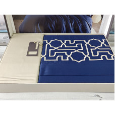 Luna bej сатинова постіль з вишивкою.  розмір. Dantela vita Туреччина.