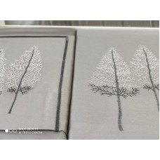 Pamira antrasit сатинова постіль з вишивкою.  розмір. Dantela vita Туреччина.