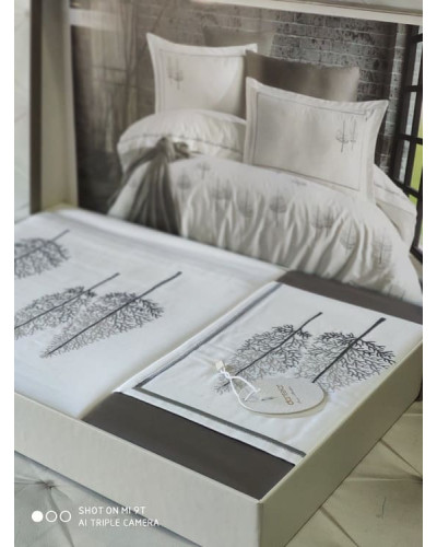 Комплекти постільної білизни Dantela vita Туреччина  Євро Бавовна ST4478 купити у Postel.biz.ua