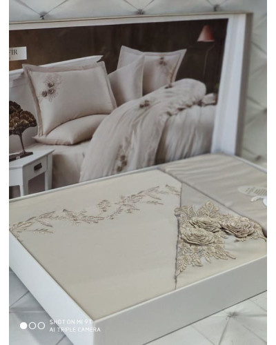 Комплекти постільної білизни Dantela vita Туреччина  Євро Бавовна ST3198 купити у Postel.biz.ua