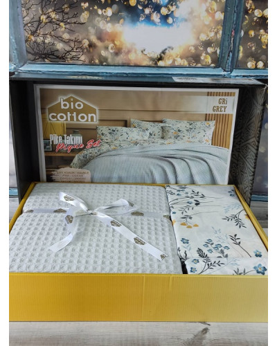 Комплекти постільної білизни Bio cotton Туреччина  Євро Бавовна ST4535 купити у Postel.biz.ua
