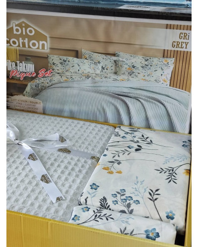 Комплекти постільної білизни Bio cotton Туреччина  Євро Бавовна ST4535 купити у Postel.biz.ua
