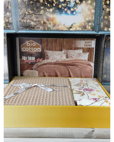 Комплекти постільної білизни Bio cotton Туреччина  Євро Бавовна ST4531 купити у Postel.biz.ua