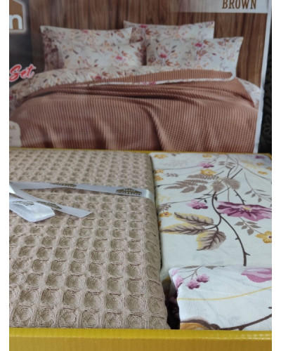 Комплекти постільної білизни Bio cotton Туреччина  Євро Бавовна ST4531 купити у Postel.biz.ua