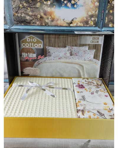 Комплекти постільної білизни Bio cotton Туреччина  Євро Бавовна ST4528 купити у Postel.biz.ua