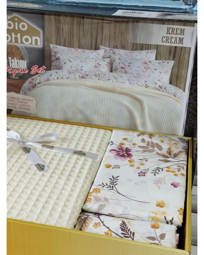 Комплекти постільної білизни Bio cotton Туреччина  Євро Бавовна ST4528 купити у Postel.biz.ua