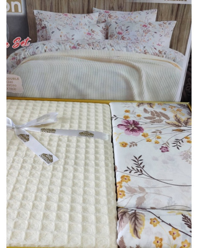 Комплекти постільної білизни Bio cotton Туреччина  Євро Бавовна ST4528 купити у Postel.biz.ua