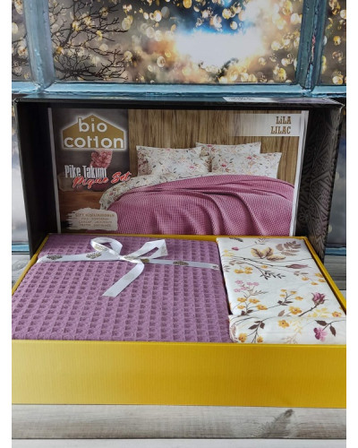 Комплекти постільної білизни Bio cotton Туреччина  Євро Бавовна ST4533 купити у Postel.biz.ua