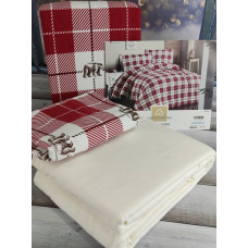 Bear полуторна фланелева постіль. Cotton collection Туреччина