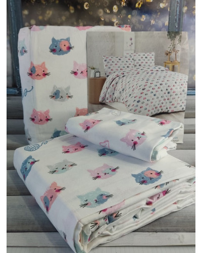Комплекти постільної білизни Cotton collection Туреччина  Полуторний Бавовна ST4051 купити у Postel.biz.ua