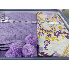 lila літнія постільна білизна з покривалом. Бавовна. First class Туреччина