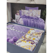 Mor літнія постільна білизна з покривалом. Бавовна. First class Туреччина