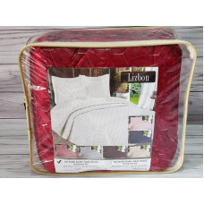 Lizbon bordo покривало см. наволочки 50х70см. Велюр. Туреччина Miss Bella