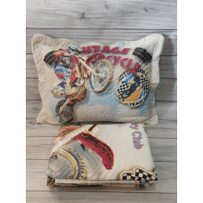 Moto cross полуторне покривало з наволочкой. Miss Bella Туреччина.