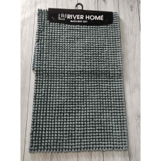 Antrasit помпончики. Килимки в ванну кімнату 2в1. River home Туреччина