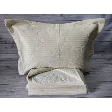 Krem велюрове покривало см., з наволочками. Toskana Туреччина.