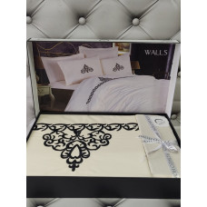Nak.Walls постіль євро розміру з вишивкою. Ранфорс. Romeo Туреччина