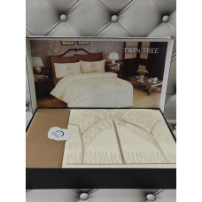 Nak.Twin tree постіль євро розміру з вишивкою. Ранфорс. Romeo Туреччина