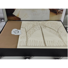 Nak.Twin tree постіль євро розміру з вишивкою. Ранфорс. Romeo Туреччина