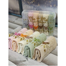 Mame 3d Butterfly см., 6 шт/уп. кухонні махрові рушники.