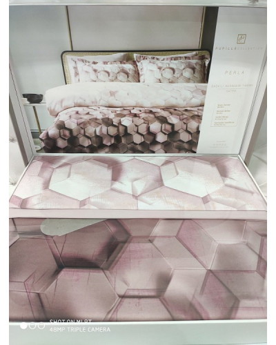 Комплекти постільної білизни Pupilla Туреччина  Євро Бавовна ST1037 купити у Postel.biz.ua