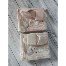 Flowers gul бамбукові жіночі набори для сауни. Pupilla Туреччина.