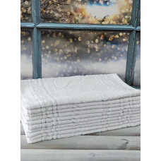 Біли готельні рушники під ноги см., 10шт/уп. 550г/м2.